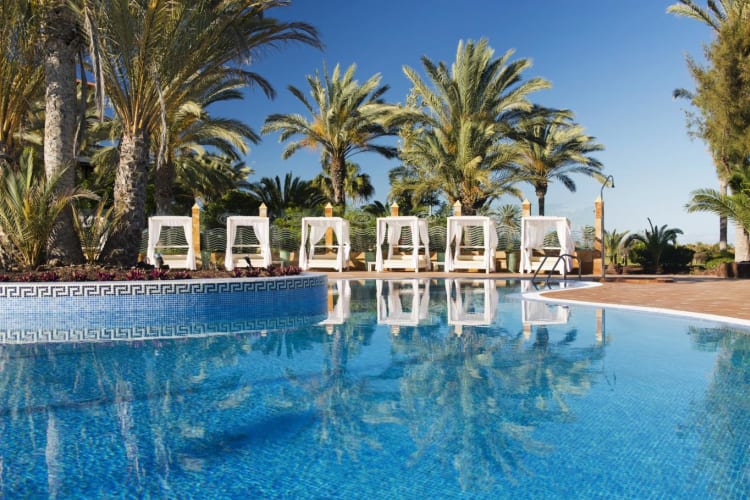 Swimming pool and bali beds